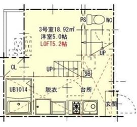 ハーモニーテラス山田の物件間取画像